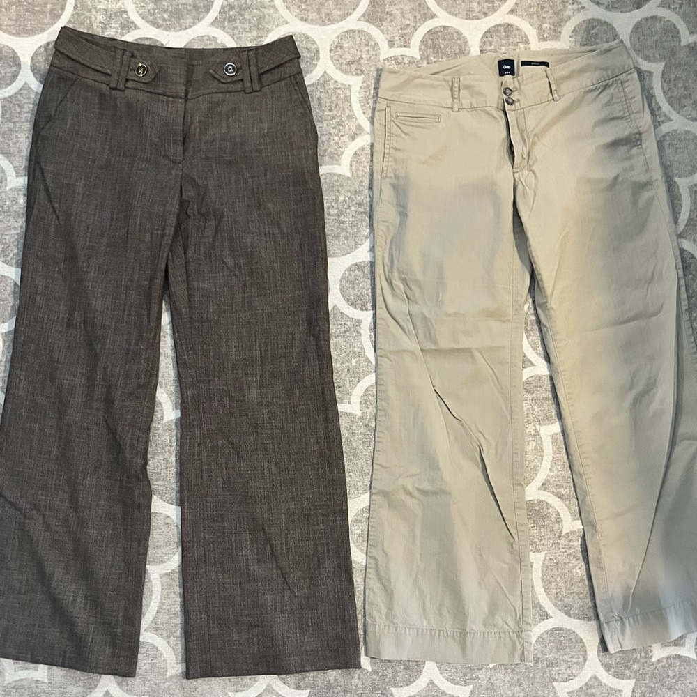 Two pairs of women’s dress pants size 8